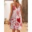 Holiday-themed New Spring/Summer Valentine's Day Heart Pattern Women's Dress with Spaghetti Straps