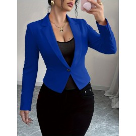 Spring and Autumn new fashion temperament elegant commuting versatile buttons ladies blazer tops