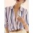 Women'S Casual Striped Long Sleeve Shirt - And Vertical Stripes, Lightweight, Classic Collar Design, Versatile for Spring/Summer/Fall