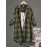 [Casual Plaid Shirt] Women's Casual Plaid Shirt - Thick Non-Stretch Fabric, Loose Fit Mid-Length Collar Single-Breasted Checkered Pattern, Machine Washable All-Season Top for Casual &, Formal Outfits, Versatile Clothing, Classic Design, Durable Material, Stylish Blouse