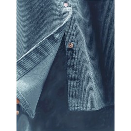 Women's Corduroy Shirt, Everyday Shirt, Layering Piece, Relaxed Fit, Buttonup Shirt, Hand Wash Only, Breathable Material, Long Sleeve Shirt, Buttondown Top, Women's Fashion, Office Casual