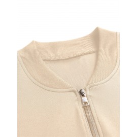 Women'S Casual Zip-Up Jacket with 